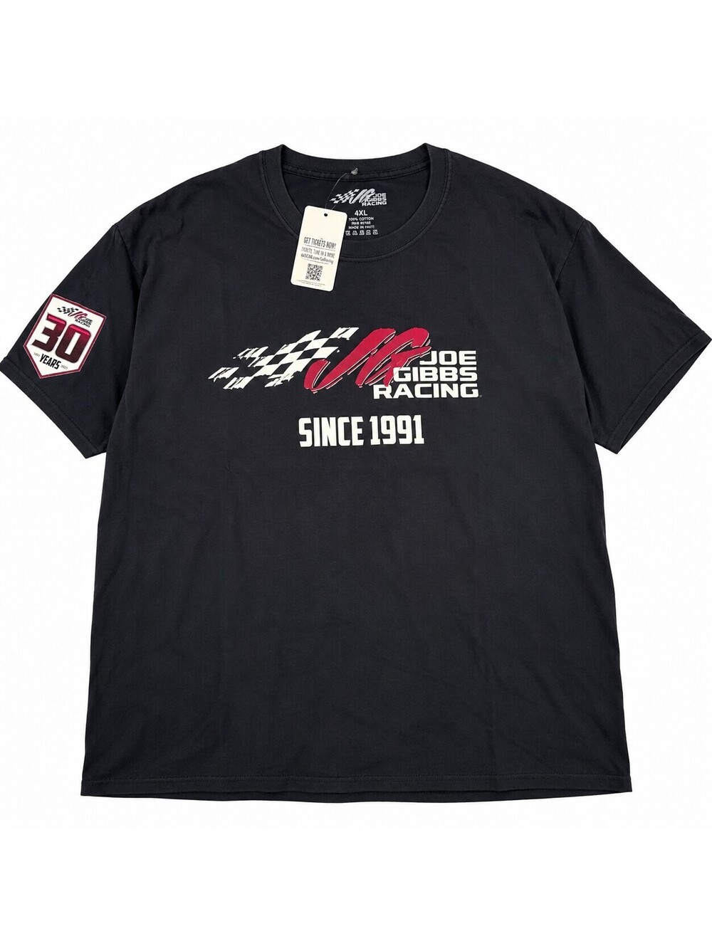 Joe Gibbs Racing 30 Years NASCAR Graphic Tee 4XL NWT